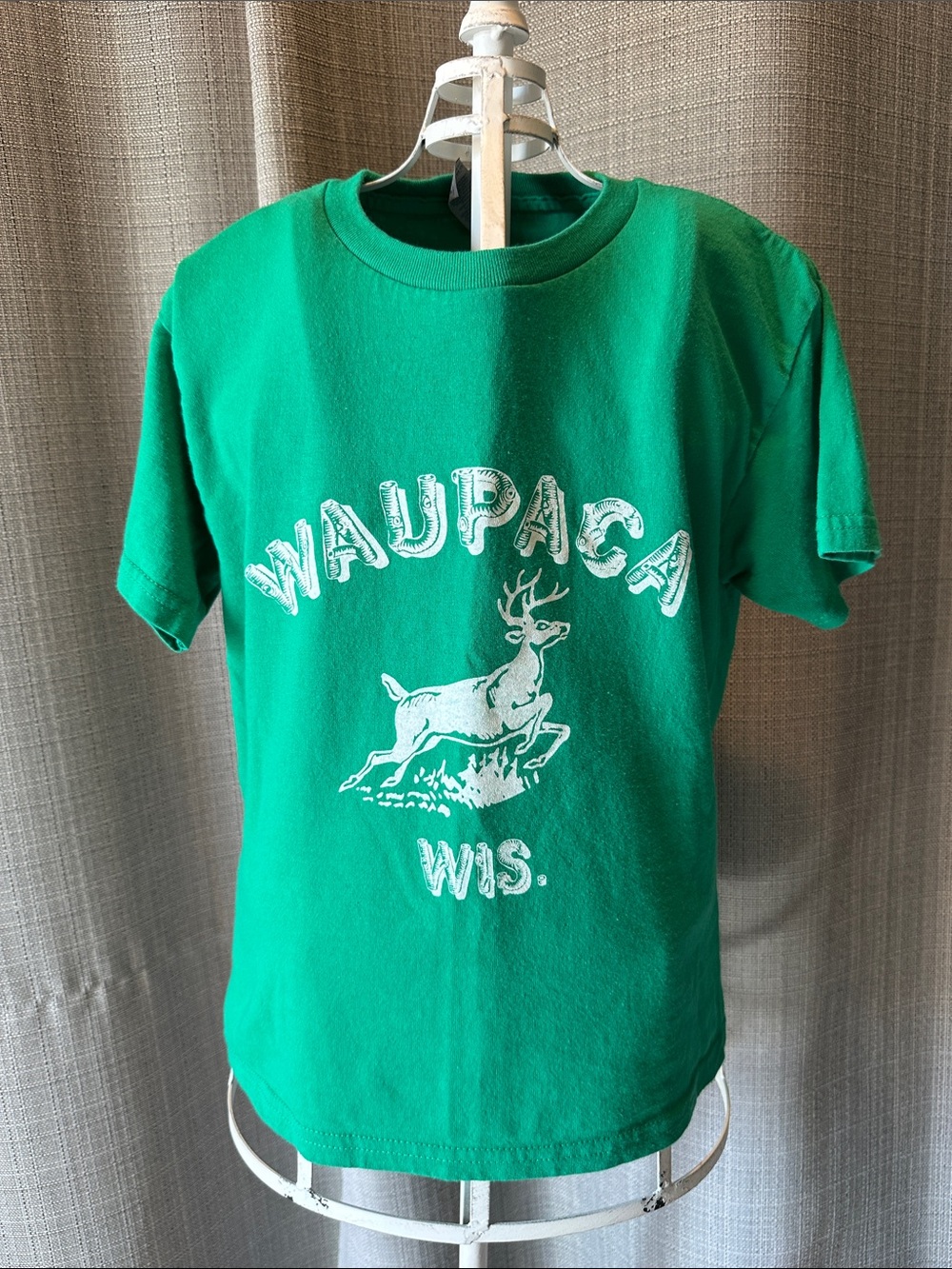 As seen in Stranger Things! Green Kids Waupaca Wis. Deer Graphic Tee